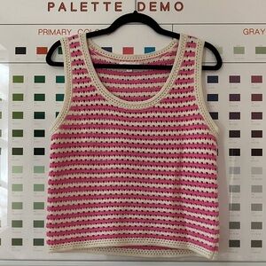 Blu Pepper Knit Top Sz L